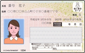 マイナンバーカードおもて
